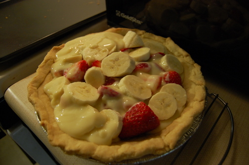 Strawberry Banana Cream Pie